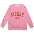 thumbnail image 3 of Boys Long Sleeve Crewneck Letter Print Sweatshirt Soft Casual Pullover Top For Kids Fall Winter Holiday Outfit, 3 of 3