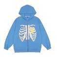 thumbnail image 1 of Sudadera con capucha con cremallera de esqueleto para mujeres y hombres, chaqueta de esqueleto, sudadera de otoño y primavera, 1 of 4