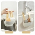 thumbnail image 5 of Silicone Faucet Sponge Holder - Hanging Sink Organizer for Sponges & Scrubbers, Drain Hole Design, Saddle Mount ​, 5 of 6