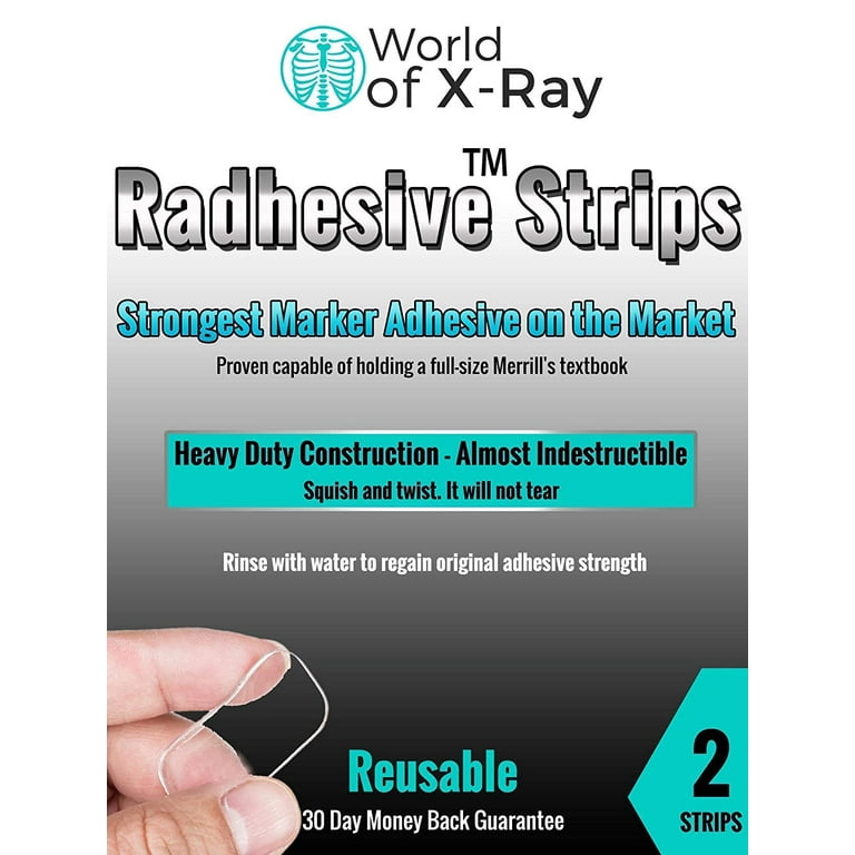 4 X-ray Adhesive Strips. Radhesive – KB Markers X-ray Markers