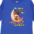 thumbnail image 4 of Inktastic My Nana Loves Me to the Moon and Back Boys or Girls Long Sleeve Toddler T-Shirt, 4 of 5