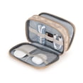 thumbnail image 2 of U Brands Canvas Tech Organizer for Chargers, Cords, and Accessories, 7.8 x 5 inches, Check Pattern, 2 of 9