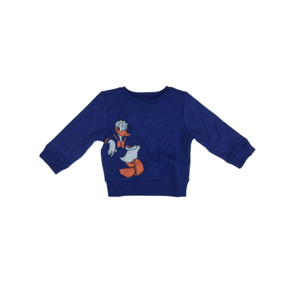 Disney Infant Boys Blue Donald Duck Sweatshirt Mickey Mouse Baby Sweat Shirt 12m