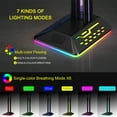 thumbnail image 5 of SDJMa RGB Gaming Headphone Stand Desk Headset Color Changing Hanger Base with 2 USB Ports for Desktop PC Gaming Earphone Accessories, 5 of 9