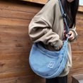 thumbnail image 2 of Bolso Hombro Lona para Mujer Bolso Hobo Multifuncional para Damas Y Niñas (azul), 2 of 9