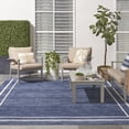thumbnail image 4 of Nourison Essentials Indoor/Outdoor Navy/Ivory 10' x 14' Area Rug, (10x14), 4 of 10
