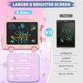 thumbnail image 6 of LCD Writing Tablet Doodle Board, Colorful Drawing Pad for Kids, Mess Free Coloring for Toddlers, Educational Birthday Toys Gifts for 3-9 Year Old Girls Boys, 6 of 7