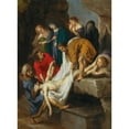 thumbnail image 3 of Victor Wolfvoet 11x14 Black Modern Framed Museum Art Print Titled - The Entombment of Christ, 3 of 5