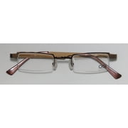 New Ogi 2204a Mens/womens Designer Half-rim Brown Classic Shape Brand Name Affordable Frame Demo Lenses 44-21-140 Eyeglasses/eye Glasses