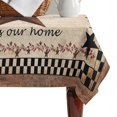 thumbnail image 4 of Western Star Brown Table Cloth Waterproof Tablecloths, Texas Stars Retro Farmhouse Buffalo Plaid Tablecloth Dining Table Cover for Kitchen Party Tabletop Outdoor, Rectangle Tablecloth 52x70 Inch, 4 of 9