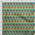 thumbnail image 4 of oneOone Cotton Cambric Sky Blue Fabric Geometric Dress Material Fabric Print Fabric By The Yard 42 Inch Wide, 4 of 4