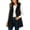Black,sleeveless jacket women, variant on Get It Fast Ladies Lightweight Winter Vest Sleeveless Hooded Jacket Fleece Button up Jacket Solid Color Outerwear with Pockets My Order My Items