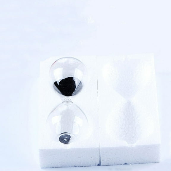 EXHUMKY Black Glass Decorative Timer for Living Room Office Desk Modern Home Decor 1 Piece