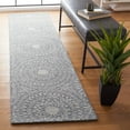 thumbnail image 2 of SAFAVIEH Metro Lynette Geometric Runner Rug, Ivory/Dark Grey, 2'3" x 9', 2 of 8