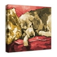 thumbnail image 2 of Creative Products Painted Golden Retriever Couch 3 20 x 20 Canvas Wall Art, 2 of 5