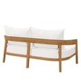 thumbnail image 3 of Brisbane Teak Wood Outdoor Patio Loveseat-EEI-5601, 3 of 5