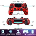 thumbnail image 3 of Control Inalámbrico Store Line PS4 Camuflaje Rojo, 3 of 6