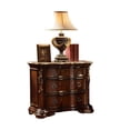 thumbnail image 3 of Bella Traditional Style King 4 PC Bedroom Set Made with  Wood in Dark Walnut, 3 of 9