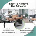 thumbnail image 4 of Non-Slip Cushion Anchors with Adhesive Hook and Loop Strips for Furniture Stability, 4 of 4