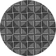 thumbnail image 1 of Ahgly Company Indoor Round Patterned Dark Gray Novelty Area Rugs, 5' Round, 1 of 6