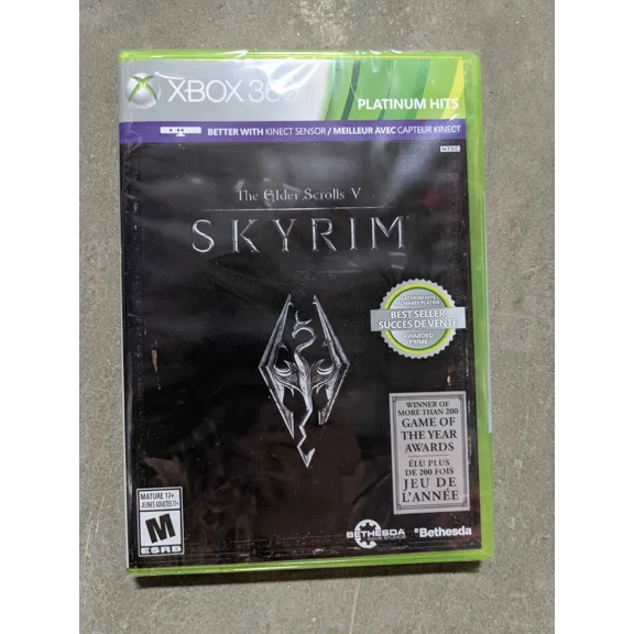 Elder Scrolls Skyrim Platinum Hits Xbox 360 Brand New