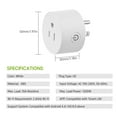 thumbnail image 3 of Smart Wi-Fi Plug Wireless Wifi Socket APP Remote Control Voice Control Schedule Function Smart In-wall, 3 of 7