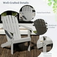 thumbnail image 5 of Gymax 2PCS Patio Adirondack Chair w/ Inclined Seat High Backrest & Wide Armrests Gray, 5 of 5