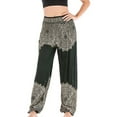 thumbnail image 2 of IROINNID Women's Pants Relaxed Print Fashion Casual Hippy Harem High Waist Trousers Beach Pants Legging, 2 of 9