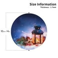 thumbnail image 3 of Balery 6 Pcs Lantern On Snow With Christmasleather Coasters Set, Drink Table Cup Coasters For Living Room Kitchen Coffee Decor, 3 of 9