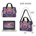 thumbnail image 3 of FORMRS 16" Laptop Bag Carrying Sleeve Case with Handle Travel Shoulder Briefcase, Light Purple Flowers, 3 of 8
