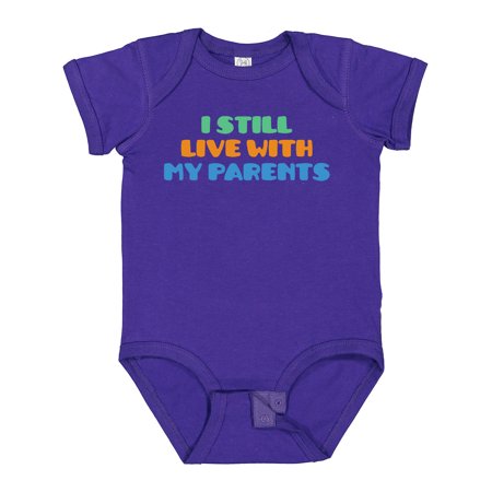 

Inktastic I Still Live with My Parents Gift Baby Boy or Baby Girl Bodysuit