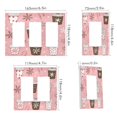 thumbnail image 2 of Yayeee Rocker Switch Wall Plate 1-Gang 4.6"x2.9" Home Decorative Outlet Cover, Brown Hand Drawn Cups, 2 of 6