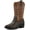 Brown, variant on Kushyshoo Cowboy Boots for Girls and Boys Western Mid-Calf Black Cowgirl Boots Riding Shoes Size 11