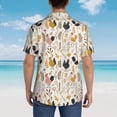 thumbnail image 3 of Lsque Cartoon Chickens pattern Hawaiian Shirt for Men, Unisex Summer Beach Casual Short Sleeve Button Down Shirts-3X-Large, 3 of 9