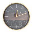thumbnail image 3 of Reloj colgante de pared, moderno Kit de reloj silencioso de Metal galvanizado para el hogar, cafetería, tienda, Bar, negro, 3 of 14