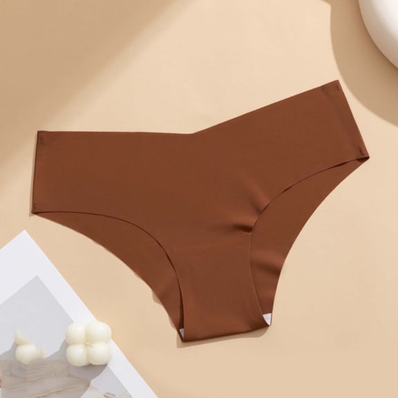Jyeity Cotton Underwear for Women Comfort Strech Womens Panties Seamless Flex Fit Brief Coffee M