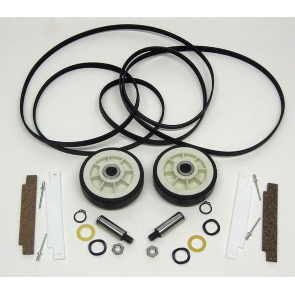 Dryer Roller Wheel & Drum Support Belt Kit - 303373K 12001541 For Maytag Whirlpool