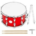 thumbnail image 4 of 14inch Snares Drum with Drumsticks Shoulder Strap Drum Key Hand Drum Percussions March Snares Drum Musical Toy, 4 of 9