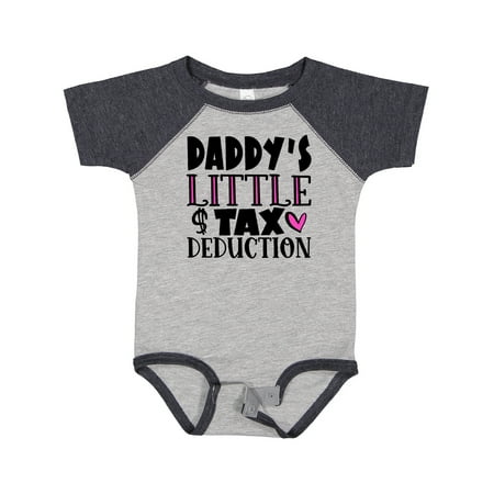 

Inktastic Daddy s Little Tax Deduction Pink Hearts Gift Baby Boy or Baby Girl Bodysuit