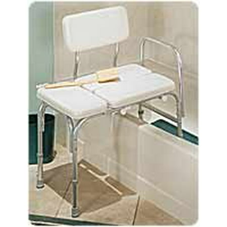 Carex Health Brands Deluxe Vinyl Padded Tub Transfer Bench W