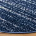thumbnail image 3 of SAFAVIEH Adirondack Esmond Striped Area Rug, Navy/Ivory, 6' x 6' Round - Modern Design, Navy & Ivory, Ideal for Living Room, Bedroom, Dining Space, 3 of 10