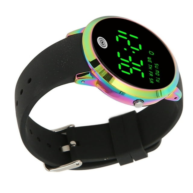 Ultra Thin Men's Digital Watch, Backlit Alarm Sports Watch, Waterproof for Swimming