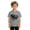 Grey, variant on Toddler T-Shirt For Boys Graphic With Deer And Patriotic Print Short Sleeve Casual For Kids Comfort Basic Tees Size 12-18 Months