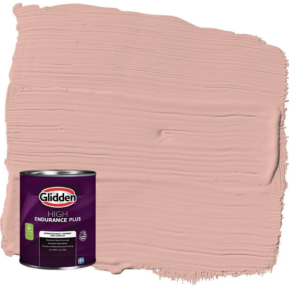 Glidden HEP Mesa Pink / Orange Eggshell Interior Paint with Primer, 1 Quart