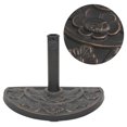 thumbnail image 1 of vidaXL Parasol Base Resin Half Round Bronze 9 kg, 1 of 5