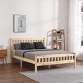thumbnail image 3 of uhomepro Wood Full Bed Frame for Kids Adults, Platform Bed Frame with Headboard and Footboard, Modern Full Size Bed Frame with Wood Slats Support, Bedroom Furniture, No Box Spring Needed, Q17322, 3 of 11