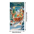 thumbnail image 3 of Yyuenw Christmas Door Tapestry Xmas Front Door Hanging Decor Holiday Party Cloth Door Curtain For Home Front Door Bedroom Wall Indoor Xmas, 3 of 9