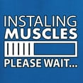 thumbnail image 5 of Wild Bobby Installing Muscles Please Wait Gym/Workout Men Graphic Tank Top, Royal, Medium, 5 of 5