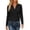 *Black, variant on ClodeEU Women's Ribbed Collared V Neck Long Sleeve Knit Top,Casual Slim Fit Sweater Shirt ,Women's Plus L