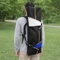 thumbnail image 1 of Mochila para Monopatín, Bolsa de Transporte para Longboard, Correa de Hombro Ajustable, Bolsa para Adultos, Bolsa de Almacenamiento para Equipo de Mon Negro Blanco Azul, 1 of 8